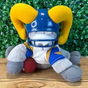 NFL Tudor Games Los Angeles LA Rams 1983 NFL Huddles Plush Doll Gift HTF